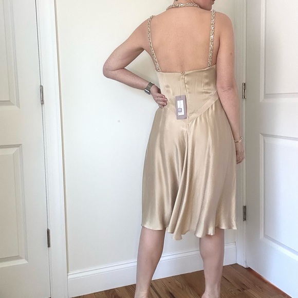 Designer Silk Cocktail Dress - Picture 6 of 14